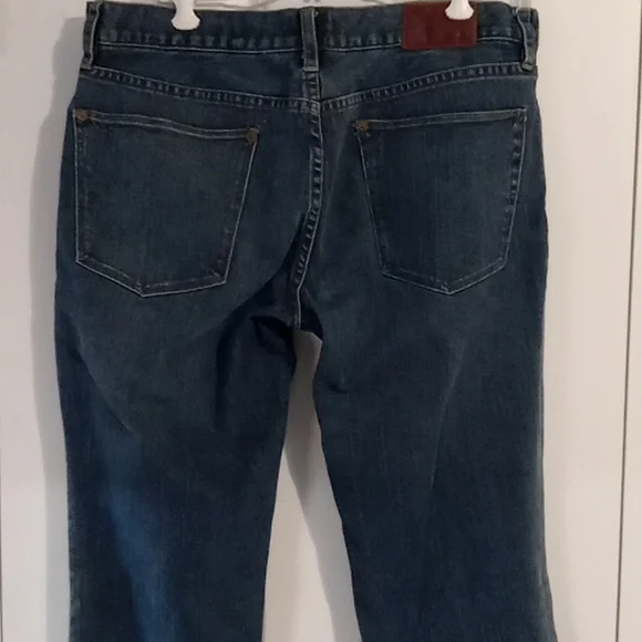 Madewell Dark Blue Straight Leg Jeans - Picture 5 of 8